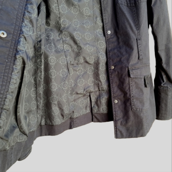 OAKLEY Black Military Cotton Canvas Cargo Jacket M VINTAGE 08 Utility Industrial - Picture 11 of 14